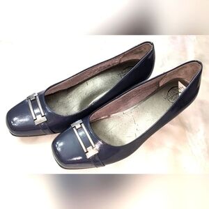 LifeStride Greenway Women's Wedge Heels Navy Blue Size 11M 2" Heels